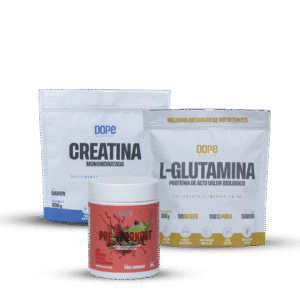 Kit Creatina, Pre Treino e Glutamina